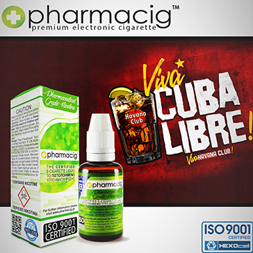 30ml CUBA LIBRE 18mg eLiquid (With Nicotine, Strong) 30ml CUBA LIBRE 18mg eLiquid (With Nicotine, Strong)